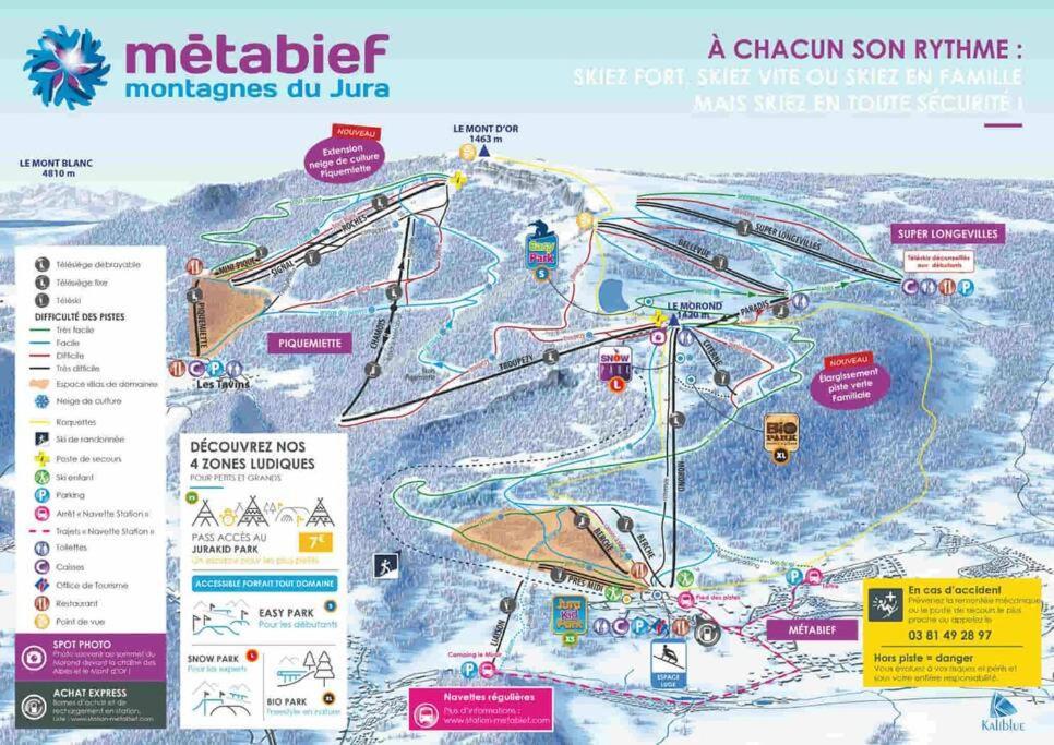 Detente Au Coeur De La Station Métabief Eksteriør billede
